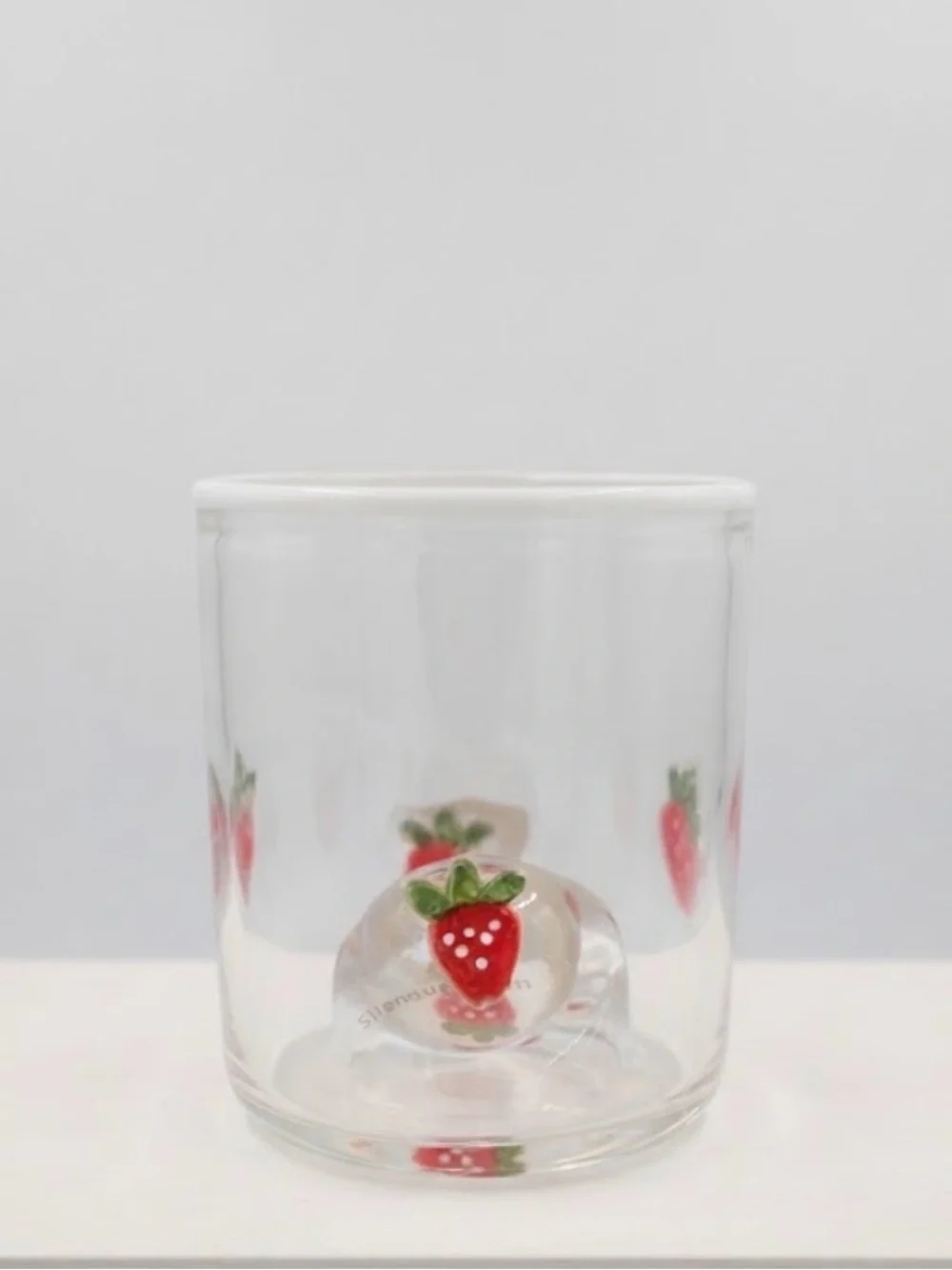 Anthropologie Rare Icon Juice Glass Strawberry New in Box
